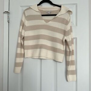 striped cropped sweater